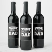 Daddy Gift World's größter Vater Weinetikett (Flaschen)
