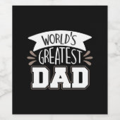 Daddy Gift World's größter Vater Weinetikett (Einzelnes Label)