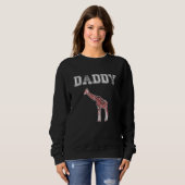 DADDY Giraffe Men Red Plaid Christmas Pajama Famil Sweatshirt (Vorne ganz)