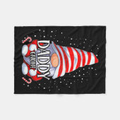 Daddy Gnome Christmas Pajamas Matching Family Grou Fleecedecke (Vorderseite (Horizontal))