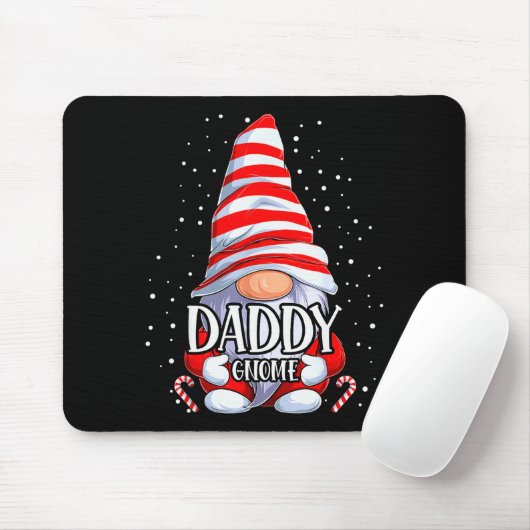 Daddy Gnome Christmas Pajamas Matching Family Grou Mousepad (Mit Mouse)