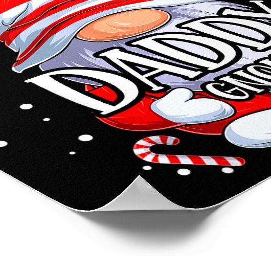 Daddy Gnome Christmas Pajamas Matching Family Grou Poster (Ecke)