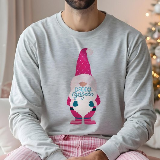 Daddy Gnome Fun Colorful Family passt Weihnachten Sweatshirt