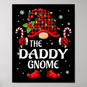 Daddy Gnome passende Weihnachts-Pyjamas für die Fa Poster