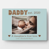 Daddy gründete das erste blaue Foto der Liebe der Fotoplatte (Vorderseite)