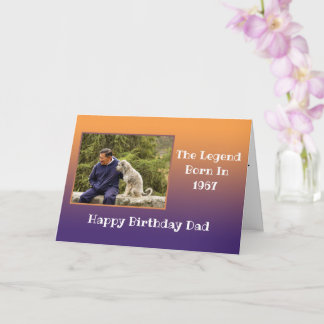 Daddy Happy Geburtstag jedes Jahr Fotovorlage Kind Karte