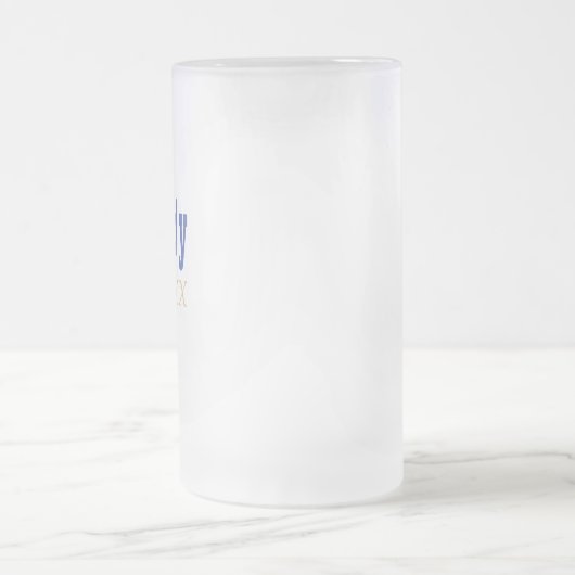 Daddy hat ein benutzerdefiniertes Jahr eingerichte Mattglas Bierglas (Mittel)