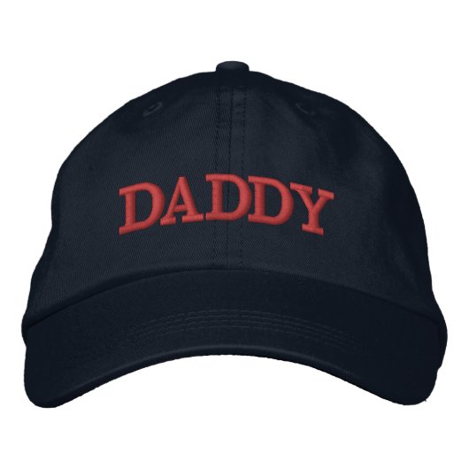 Daddy Hat | Vatertagsgeschenk Bestickte Baseballkappe (Vorderseite)