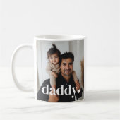 Daddy Heart - Foto des Ersten Vaters Kaffeetasse (Links)