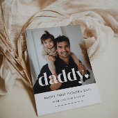Daddy Heart - Foto-Karte des ersten Vaters Einladung