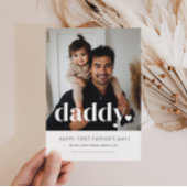 Daddy Heart - Foto-Karte des ersten Vaters Einladung