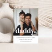 Daddy Heart - Foto-Karte des ersten Vaters Einladung