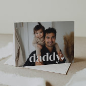 Daddy Heart - Foto-Karte des ersten Vaters Karte