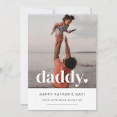 Daddy Heart - Foto-Karte des Vaters Einladung (Vorderseite)