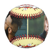 Daddy Held Superheld Vater Tag Foto Baseball (Vorderseite)