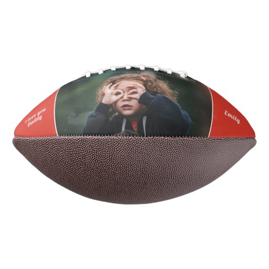 Daddy Hero Superhero Vater Fathers Day Foto Football (Gedreht 90)