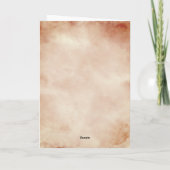 Daddy Hero Watercolor Pater Keepake Foto Karte (Rückseite)