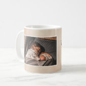 Daddy Hero Watercolor Vatercolor - Foto der Famili Kaffeetasse (Vorderseite Links)