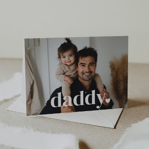 Daddy Herz - Erste Vatertagskarte mit Foto Karte