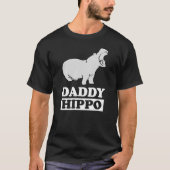 Daddy Hippo Vater T - Shirt Vater Geschenk (Vorderseite)