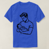 Daddy Holding Sleeping Baby T-Shirt (Design vorne)