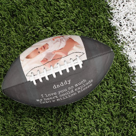 Daddy I Liebe You Gedicht auf Chalkboard - Benutze Football