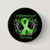 Daddy - In Memory Lymphoma Herz Button (Vorderseite)