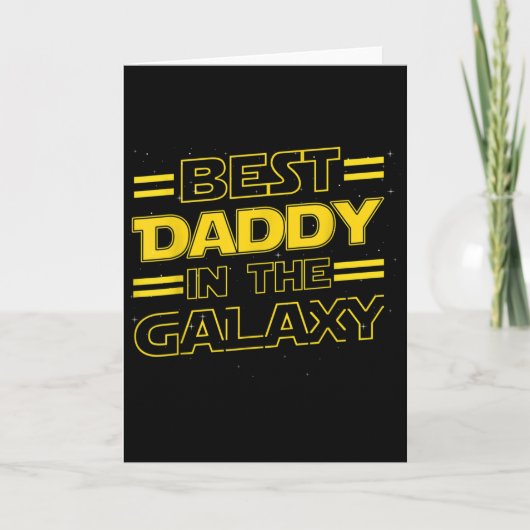 Daddy In The Galaxy Funny Fathers Day Gift For Men Karte (Vorderseite)
