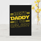 Daddy In The Galaxy Funny Fathers Day Gift For Men Karte (Gelbe Blume)