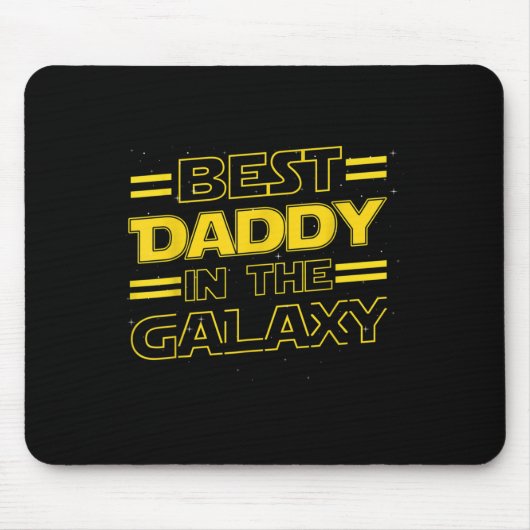 Daddy In The Galaxy Funny Fathers Day Gift For Men Mousepad (Vorne)