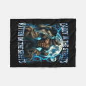 Daddy In The Streets Kitten In The Sheets Funny Al Fleecedecke (Vorderseite (Horizontal))