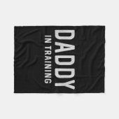 Daddy In Training, Father To Be, New Dad, Funny Fleecedecke (Vorderseite (Horizontal))