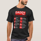 DADDY Inc. Funny Vathers Day T-Shirt (Vorderseite)