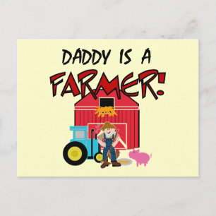 Daddy ist Bauer Tshirts and Gifts Postkarte