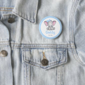Daddy ist Elephant Boy Baby Shower Button (Beispiel)