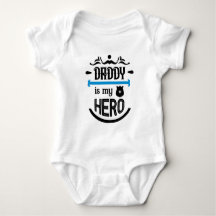 Daddy ist mein Hero Baby Bodysuit