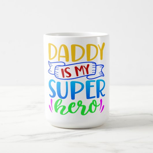 Daddy ist mein Superheld Kaffeetasse (Mittel)