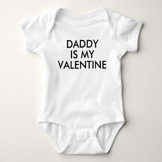 Daddy ist mein Valentine | Baby Kid Boy Girl | LIE Baby Strampler (Vorderseite)