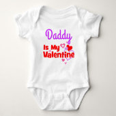 Daddy ist mein Valentine Baby Strampler (Vorderseite)