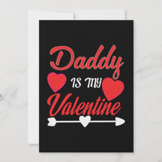 Daddy ist mein Valentine Einladung