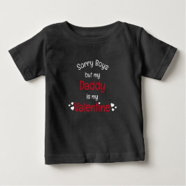 Daddy ist mein Valentine Sorry Jungs Baby T - Shir Baby T-shirt