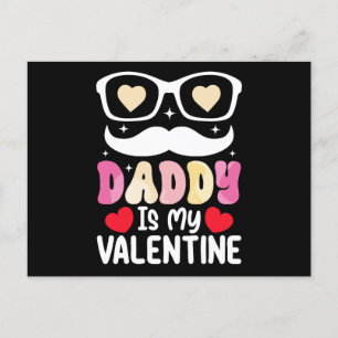 Daddy ist meine Vater-Familie am Valentinstag Son  Postkarte