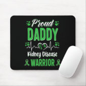 Daddy Kidney Disease Warrior Awareness Ribbon Gree Mousepad (Mit Mouse)