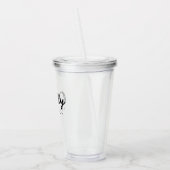 Daddy | Kinder benennen Modernes Vatertagskript Acryltrinkbecher (Links)