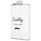 Daddy | Kinder des modernen Vaters benennen Flasch Flachmann (Links)