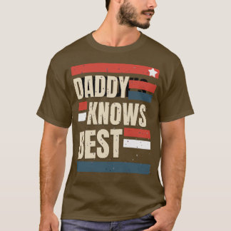 „Daddy Knows Best“ | Vintage BBQ & Geschenk T-Shirt