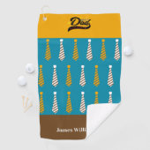 Daddy-Krawatte des Vaters anpassen Golfhandtuch (Insitu)