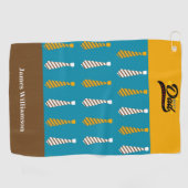 Daddy-Krawatte des Vaters anpassen Golfhandtuch (Horizontal)