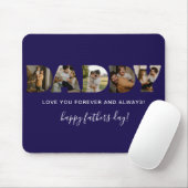 DADDY Letter Foto Collage Vatertag Mousepad (Mit Mouse)