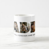 DADDY Letter Photo Collage Kaffeetasse (Mittel)